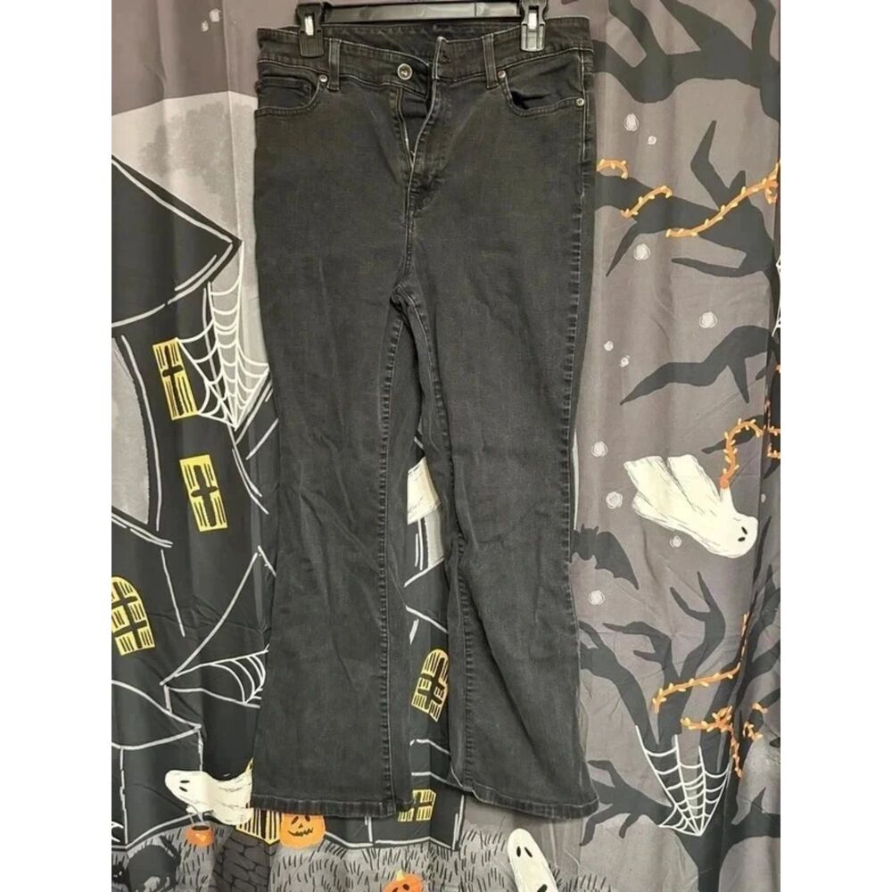 L.L. Bean Women's Classic Fit Black Bootcut Flare Jeans